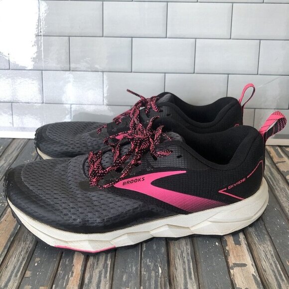 Brooks Divide 2 Trail Running Shoes, Women's Size 8.5 B, Black Pink - Picture 3 of 16